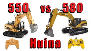Huina 580 vs Huina 550 excavator [1580 and 1550 comparison]