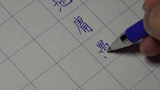 褚遂良《雁塔聖教序》硬筆書法練習行004