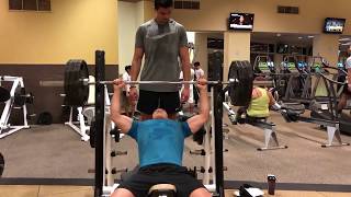 315LB Incline Bench Press 1x2