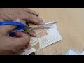 cutting of fresh note currency pkr fun