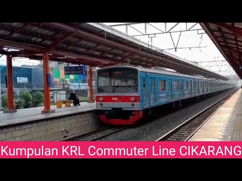 Kumpulan KRL Commuter Line Jurusan Cikarang Muara Angke - YouTube