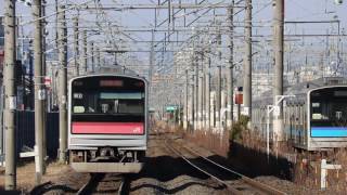 仙石線 205系722S 福田町駅発車 2017年2月11日