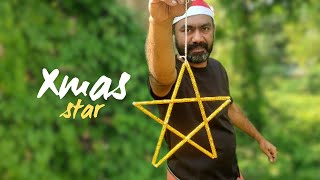 How to make a Christmas Star using Paper Straws | DIY Malayalam