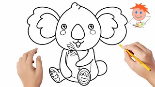 How to draw a koala | Easy drawings