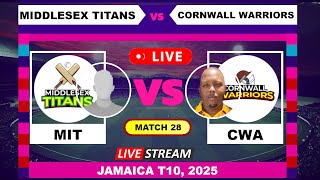 Cornwall Warriors vs Middlesex Titans Live Cricket Today