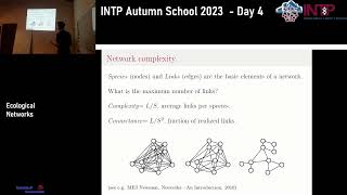 INTP Autumn School 2023 - Ecological Networks