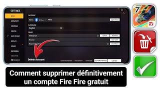 Comment supprimer définitivement un compte Free Fire || Supprimer le compte Garena Free Fire