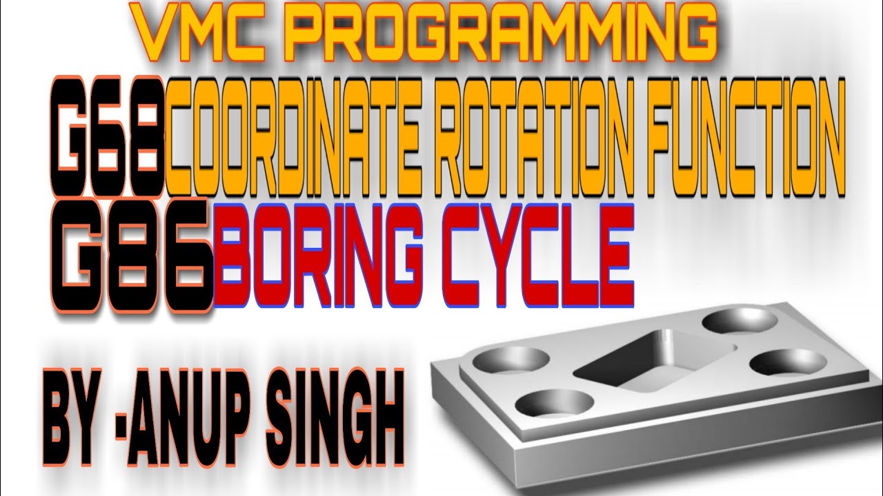 G68 Coordinate Rotation Function || G86 Boring Cycle || Side Milling ...