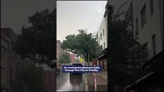 Thunderstorms developing across the Susquehanna Valley on Tuesday evening