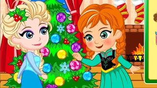 Nữ hoàng băng giá Elsa và Anna lễ giáng sinh vui vẻ