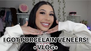 I GOT PORCELAIN VENEERS! *VLOG*