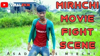 Village boy mirchi movie fight  scene spoof | Prabhas, anuska, | VIRAL SKM