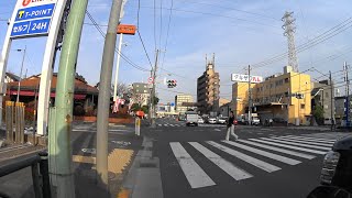 【自転車車載】江北陸橋付近～江北陸橋下～環七通り～環七あみだ橋～西新井一丁目～西新井大師前～満願寺前(2021/03/17)