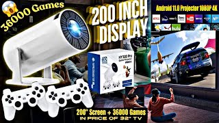 HY300 Pro Gaming Projector Review | 36000 Games | Highest Quality Android Projector|Budget Projector