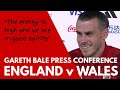 PRESS CONFERENCE: Gareth Bale: England v Wales: 