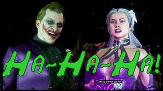 Did I say something funny? - The Joker v Sindel Dialogue with All Intros - Mortal Kombat 11
