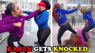 Karen Messes With The WRONG PERSON!!  | Karens Getting What They Deserve