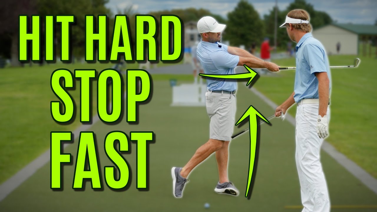 Golf The Best Drill For Ball Striking Hit Hard Stop Fast