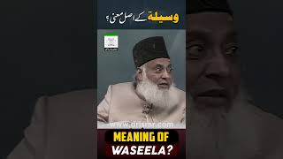 Waseela Ka Matlab Kya Hai? | Meaning Of Waseela | Dr Israr Ahmed #shorts