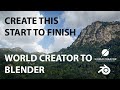 World Creator Tutorial 2024: Realistic Environment With World Creator + Blender (Part 1)