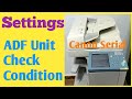 How to check ADF unit condition/test Setting of Canon imagerunner machine