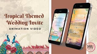 Caricature Wedding Invite | Animation Wedding Invite | Indian Wedding Video Invite