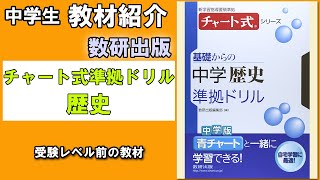 【教材紹介】中1,中2,中3　チャート式基礎からの中学歴史準拠ドリル＜数研出版＞【#中学教材紹介シリーズ】