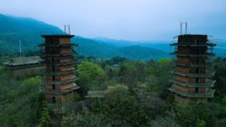 探索武漢木蘭山爛尾雙塔寺