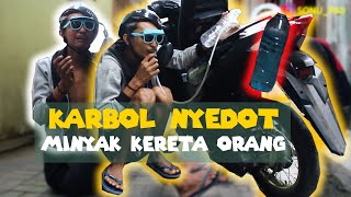 KARBOL TUKANG STELL NYEDOT MINYAK KERETA ORANG !
