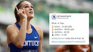 Abby Steiner Wins NCAA 200M CHAMPIONSHIPS! 21.80 *NCAA Record❕