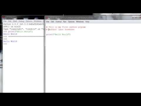 Simple Python - The Hello World Program - YouTube