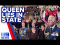 Tens of thousands queue to visit the Queen, World leaders make their way to UK | 9 News Australia