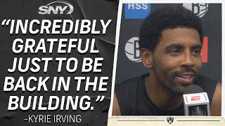 Kyrie Irving speaks for the first time since rejoining the Nets | Nets News Conference | SNY