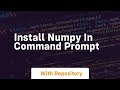 install numpy in command prompt