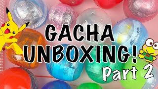 LET'S OPEN 15 GACHAPON CAPSULES! | Pokemon, Sanrio, Anime, Food and More! | MMM Gacha Part 2 ♡