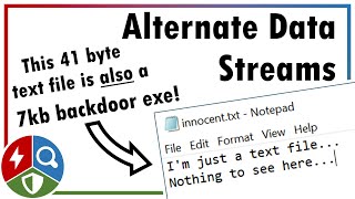 Hiding Data Using NTFS Alternate Data Streams (Defence Evasion)