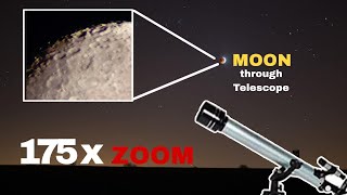 Moon Zoom Through f70060 Telescope.