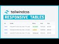 TailwindCSS responsive tables on mobile screens