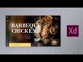 Barbeque Chicken Web UI in Adobe XD - Speed Art Tutorial