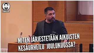 Aikuisille kesäurheilua joulukuussa? | Espoon valtuusto