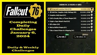 Completing Daily Challenges For January 6, 2025 - Fallout 76 Daily Challenge Guide