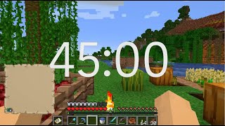 45 Minute Silent Timer: Minecraft Theme