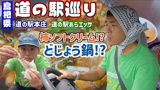 【柿ソフトクリーム!?】道の駅本庄＆道の駅あらエッサ【どじょう鍋!?】島根県にある道の駅を全制覇する男_移129：ﾊﾞｰｳｰ