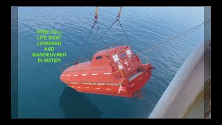 FREE FALL LIFE BOAT Lowering and Simulation carried out!!!!