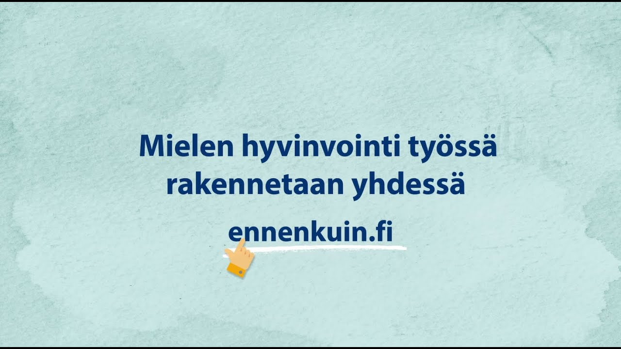 Toimintamalli Mielenterveyttä Tukevaan Työterveysyhteistyöhön - YouTube