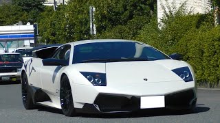 【希少なムルシエラゴSVなど】大黒PAに集まるスーパーカーのエンジンサウンド・加速サウンド/Supercars sound in japan.