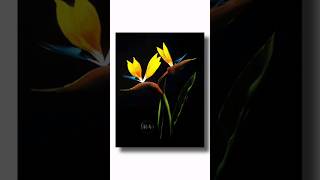 See This Amazing Painting Transform Into BIRD OF PARADISE in Seconds! #shorts