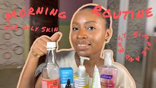 Morning Skincare Routine For Oily Skin #roadto100subs