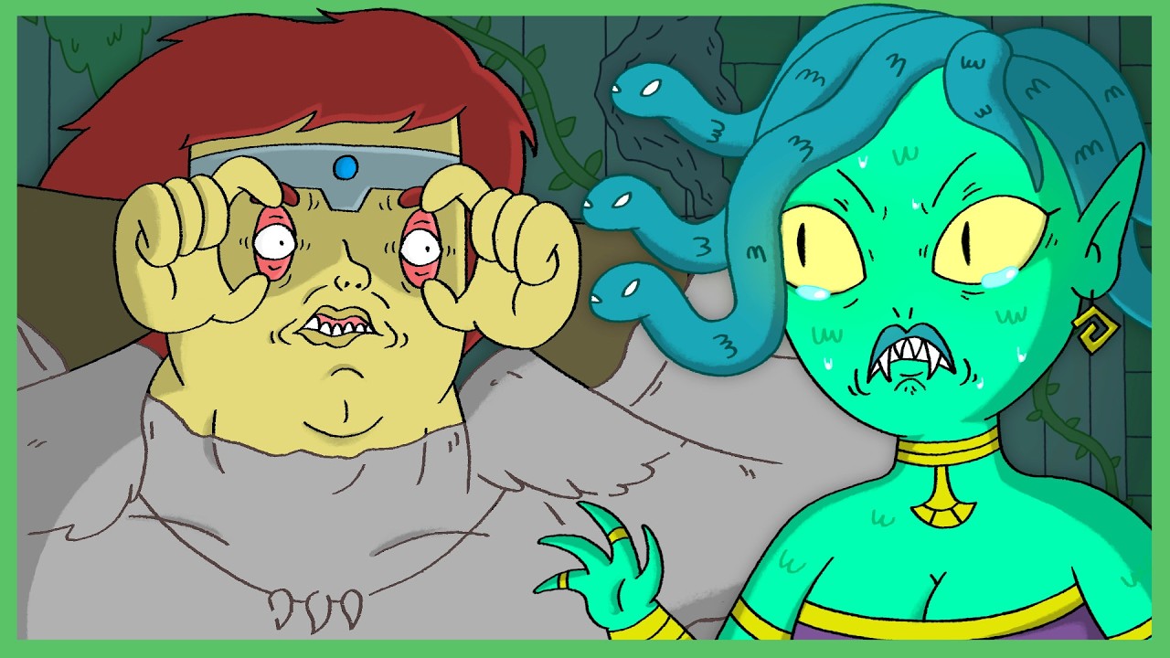 Watch A Barbarian Figure Out How To Beat The Medusa