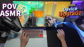 Device Upgrade⌨+Valorant pov ASMR 🎮